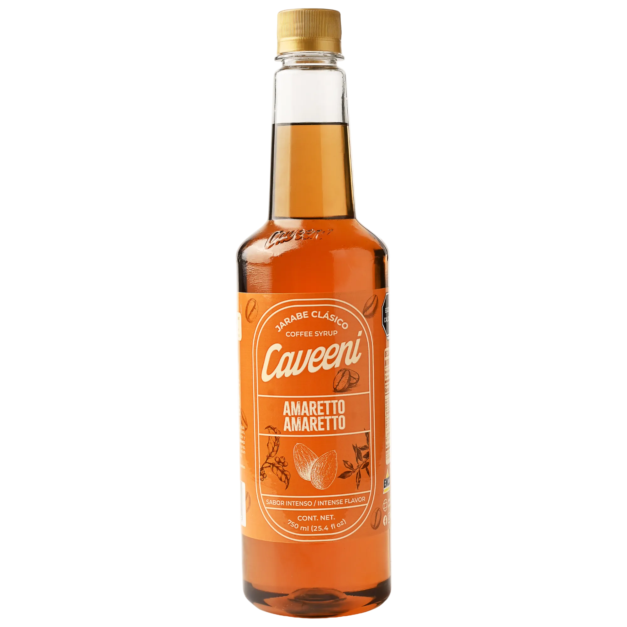 Caveeni Jarabe para Café Amaretto 750 ml
