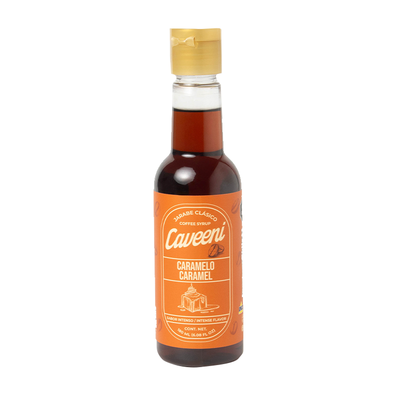 Caveeni Jarabe para Café Sabor Caramelo 180 ml