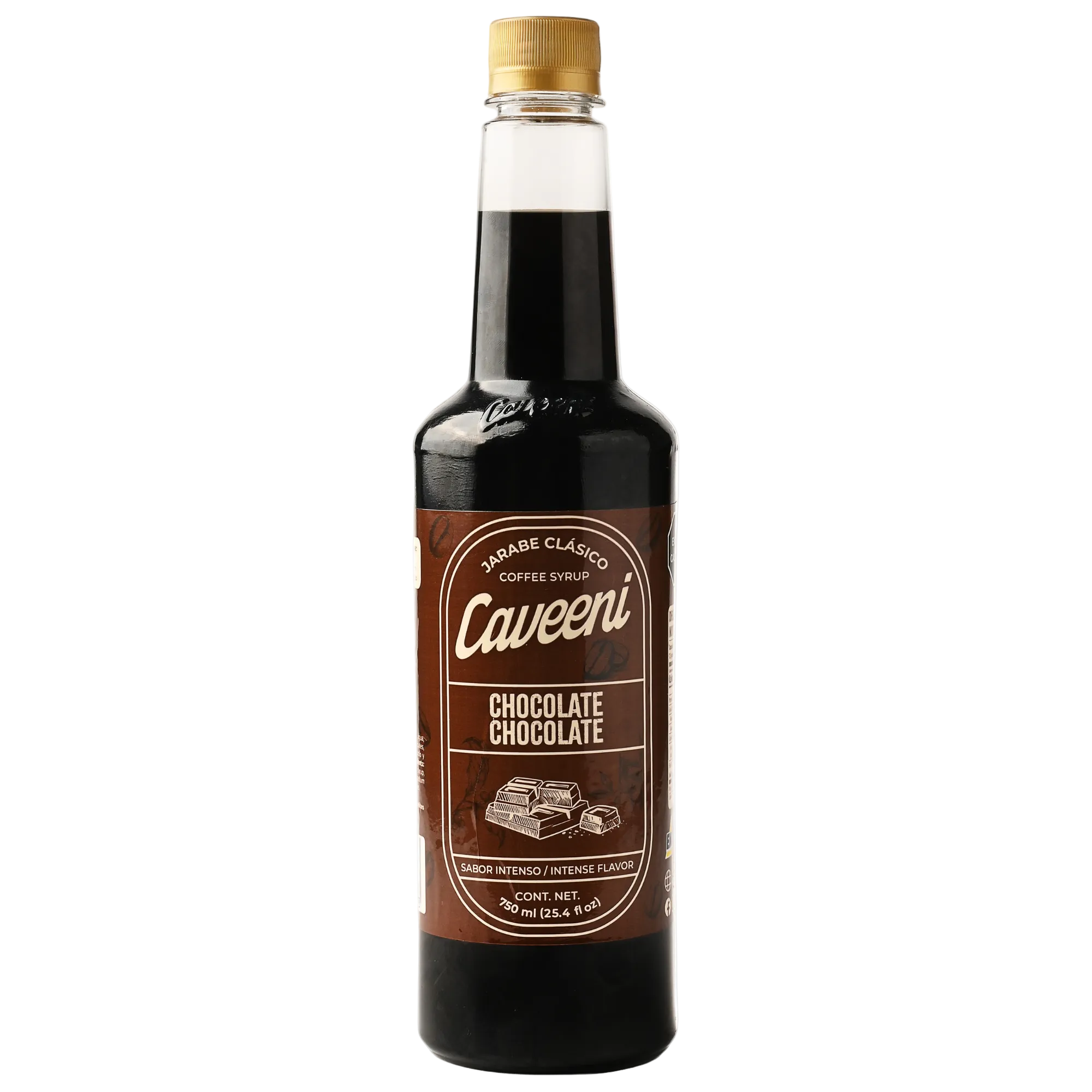 Caveeni Jarabe para Café Sabor Chocolate 750 ml