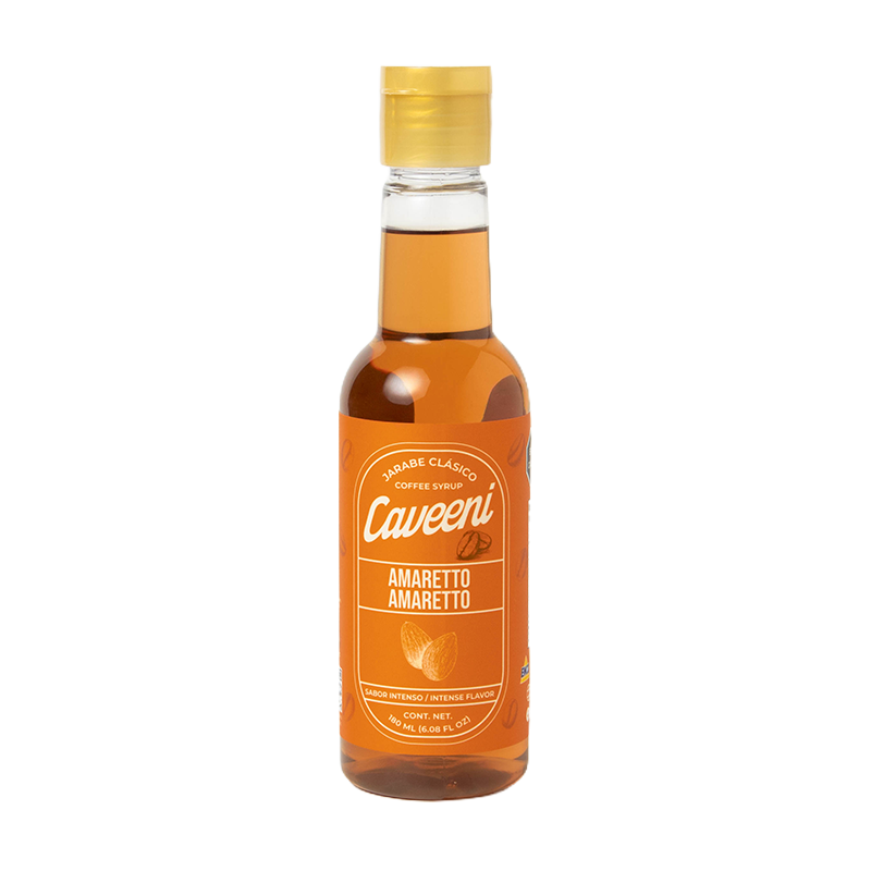 Caveeni Jarabe para Café Sabor Amaretto 180 ml